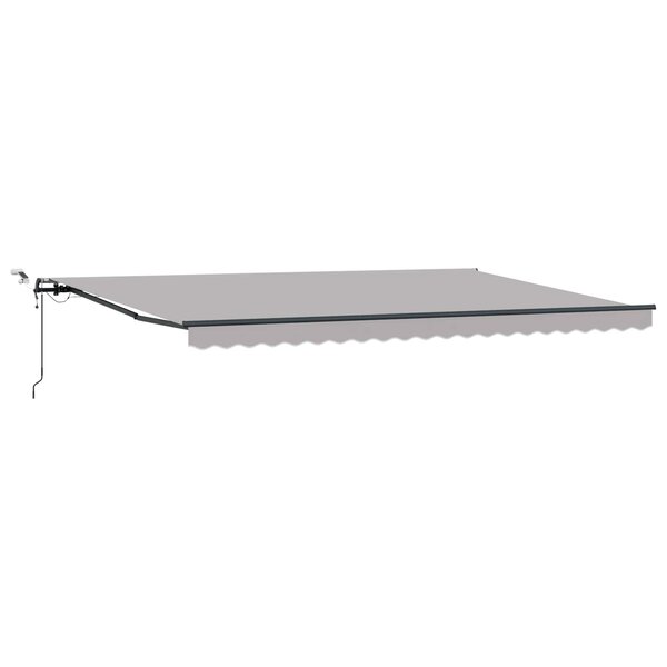 vidaXL Tissu de auvent Gris clair 500 × 350 cm Polyester