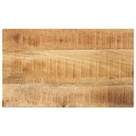 vidaXL Dessus de table rectangulaire bois massif manguier brut