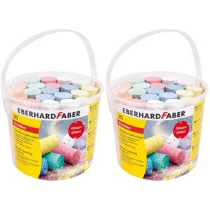 Faber-Castell 526520 526520 - Lot de 2 articles Eberhard Faber - Craies de rue avec seaux