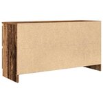 vidaXL Meuble TV vieux bois 100x35x54 cm bois d'ingénierie