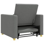 vidaXL Canapé-lit escamotable simple Gris foncé 90 x 165 x 87 cm tissu