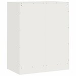 vidaXL Buffet blanc 67x39x83 cm acier