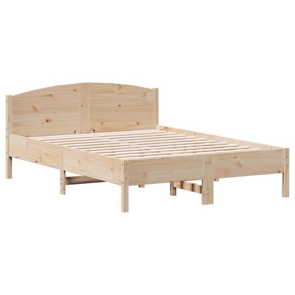 vidaXL Cadre de lit sans matelas 135x190 cm bois de pin massif