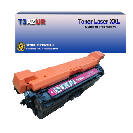T3AZUR - Toner compatible avec Canon 723H / 732H pour Canon LBP-7750Cdn  LBP-7780Cx Magenta - 6 000p