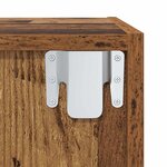 vidaXL Meuble TV 2 Pièces Marron 37 x 37 x 142.5 cm Bois d'ingénierie