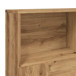 vidaXL Armoire de tête de lit chêne artisanal 140x19x103 5 cm
