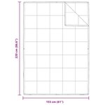 vidaXL Couettes & Duvets Blanc 155 x 220 cm Bas