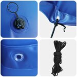 vidaXL Coussin de piscine pour piscine hors sol Bleu Ø 300 cm PVC