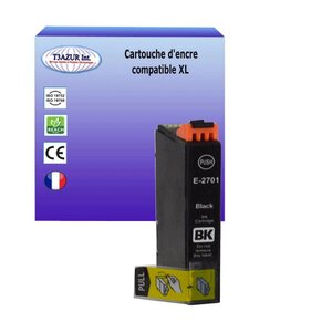 Cartouche Compatible pour Epson WF7610DWF, WF7620DTWF, WF7710DWF, WF7715DWF remplace Epson T2711 / T2701 (27XL) Noire - T3AZUR
