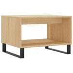 vidaXL Table basse chêne sonoma 60x50x40 cm bois d'ingénierie