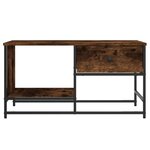 vidaXL Table basse chêne fumé 85 5x51x45 cm bois d'ingénierie