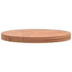 vidaXL Dessus de table Ø50x4 cm rond bois massif de hêtre
