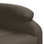 vidaXL Fauteuil Gris Similicuir
