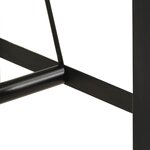 vidaXL Table de bar 55x55x107 cm bois massif de récupération et fer