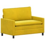 vidaXL Ensemble de Canapés 2 pc Jaune Velours