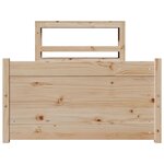 vidaXL Cadre de lit avec tête de lit sans matelas 90x190 cm