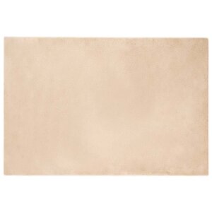 vidaXL Tapis en Fourrure Synthétique de Lapin Beige 120 x 170 cm