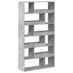vidaXL Bibliothèque gris béton 100x33x187 5 cm bois d'ingénierie