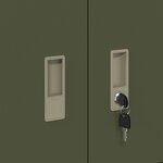 vidaXL Armoire de rangement Vert olive 60 x 40 x 40 cm Acier