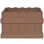 vidaXL Lit surélevé de jardin WPC 40x40x25 m Marron