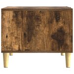 vidaXL Table basse Chêne fumé 90 x 50 x 40 cm Bois d'ingénierie