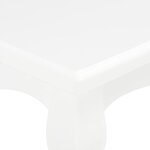 vidaXL Table basse Blanc 110x60x40 cm Bois de pin massif