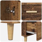 vidaXL Buffet Bois ancien 34 x 69 5 x 90 cm Bois d'ingénierie