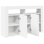 vidaXL Buffet Blanc 116 x 30 x 75 cm Bois d'ingénierie