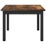 vidaXL Table basse Chêne Fumé 60 x 50 x 36 cm Bois d'ingénierie