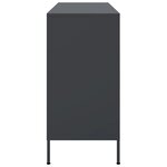vidaXL Buffet anthracite 100 5x39x79 cm acier laminé à froid