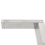 vidaXL Douche d'extérieur Acier inoxydable Carré