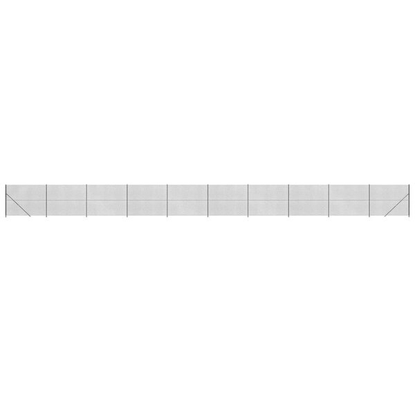 vidaXL Clôture à mailles losangées avec bride anthracite 1 8x25 m
