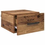 vidaXL Cabinet de chevet Bois ancien 35 x 35 x 20 cm Bois d'ingénierie