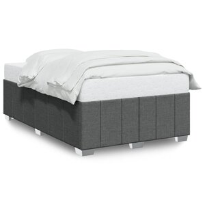vidaXL Cadre de lit sans matelas gris foncé 120x200 cm tissu