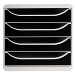 Module De Classement Big Box 4 Tiroirs Office - Noir - Exacompta