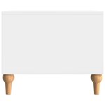 vidaXL Table basse Blanc brillant 90 x 50 x 40 cm Bois d'ingénierie
