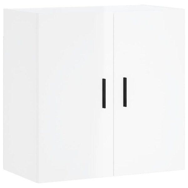 vidaXL Armoire murale Blanc brillant 60x31x60 cm Bois d'ingénierie