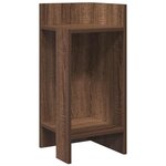 vidaXL Tables d'appoint 2 Pièces avec étagère chêne marron 25 5x27x60 cm