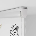 vidaXL Store enrouleur de douche avec cassette largeur du tissu 106 cm