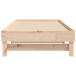vidaXL Lit coulissant sans matelas 2x(90x200) cm Bois de pin massif