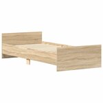 vidaXL Cadre de lit sans matelas chêne sonoma 90x200 cm