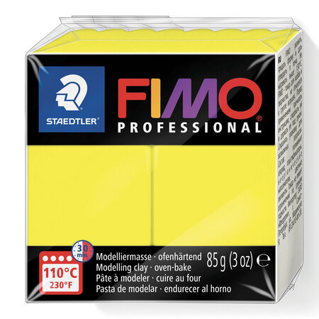 Pâte Fimo 85 g Professional Jaune citron 8004.1