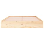 vidaXL Cadre de lit sans matelas bois massif 140x190 cm