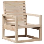 vidaXL Chaise de jardin 57 5x63x76 cm bois de pin massif
