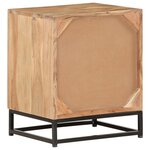 vidaXL Table de chevet 40x30x50 cm Bois d'acacia massif