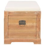 vidaXL Coffre de rangement avec coussin 80x40x40 cm MDF