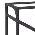 vidaXL Portant de bois chauffage noir 60x25x100 cm