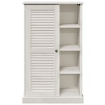 vidaXL Cabinet de salle de bain avec stockage Blanc 68 x 34 x 110 cm