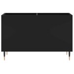 vidaXL Armoire à disques noir 74 5x38x48 cm bois d'ingénierie