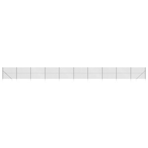 vidaXL Clôture à mailles losangées avec ancrage anthracite 2 2x25 m
